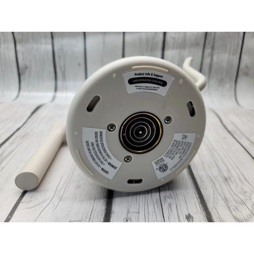 Greater Goods Gooseneck Electric Kettle Only Birch White 0448 Tested